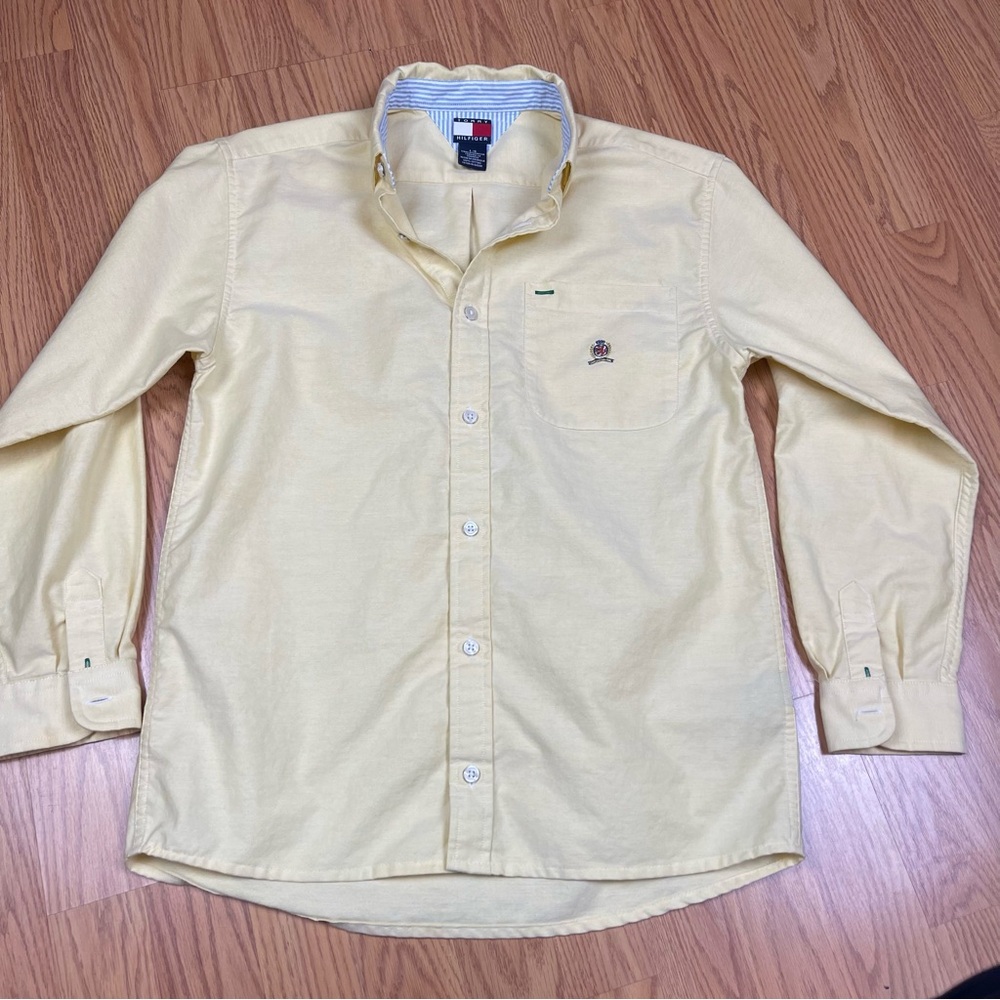 Tommy Hilfiger Light Yellow Casual Button Down Shirt